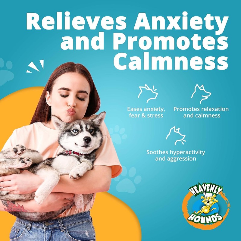 Heavenly Hounds Peanut Butter Chews - Anxiety Relief for Dogs