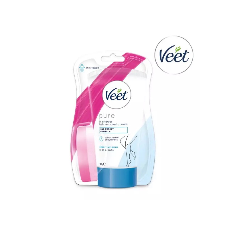 VEET 인샤워 제모크림 150g 4개 y존 팔 다리 겨드랑이 털