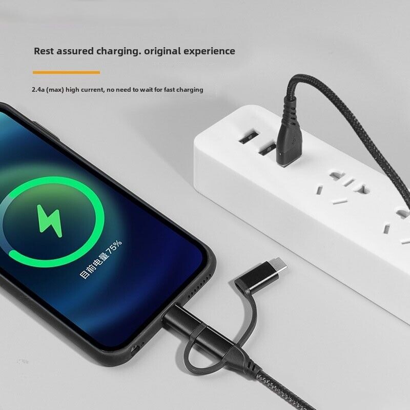 Universal 5 in 1 Fast USB Charging Cable Universal Multi