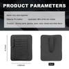 Dickno Small Leather Car Sun Visor Organizer, Multifunctional Auto Visor