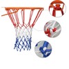 2 Pack Heavy Duty 12 Loops Basketball Net, Red/White/Blue Basketball