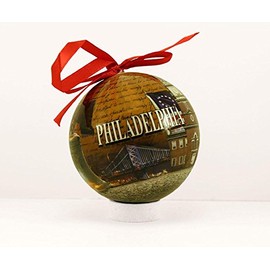 Xenos Gifts Liberty Bell 80 mm Christmas Ball Ornament