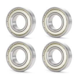 HAISHANG 4 pcs 695ZZ Deep Groove Ball Bearings, 5mm x 13mm x 4mm Double Metal Shielded Chrome Steel Bearings for Skateboards,Scooters,Machine Tool