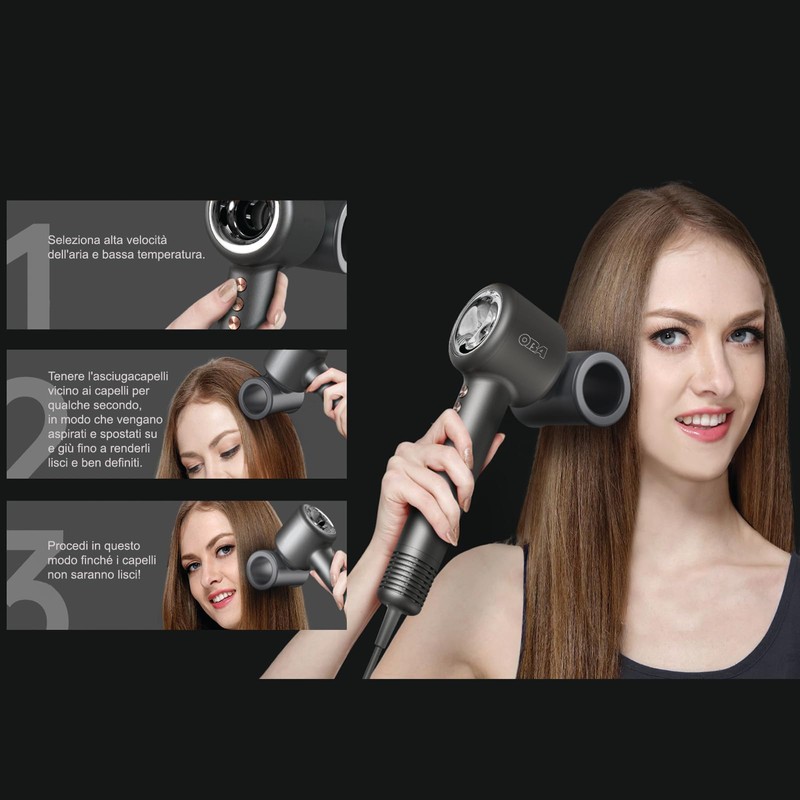Zubehör für Haartrockner OBA-HY01PRO: Anti-Frizz-Düse