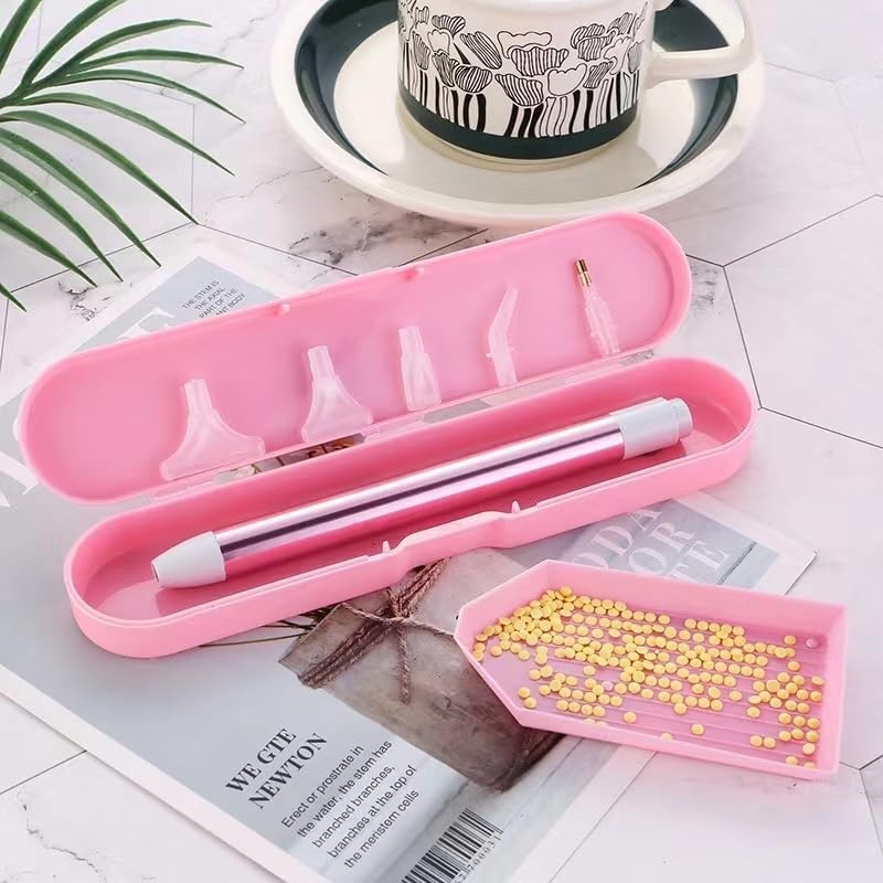 ELLENNE Diamond Painting Pen with LED Light with 5 Adapters