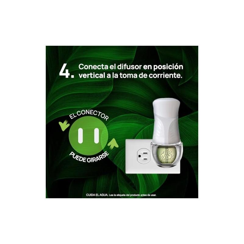 Air Wick Aromatizante de Ambiente Continuo, Turquoise Oasis, 2 Repuestos
