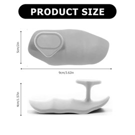 2 Pairs Anti-Slip Gym Hand Grips, Anti-Slip Workout Rubber Weight Grips, Lifting Rubber Workout Gloves for Men and Women for Weight Lifting Palm Protection, Strength Training（Black Grey）