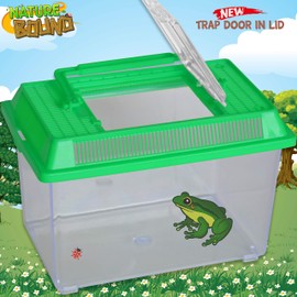 Nature Bound - Ultimate Critter Box Habitat Kit for Indoor/Outdoor Insect Collecting - Includes Net, Tweezers, and Magnifier - Gift for Boys and Girls Green