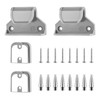 Retractable Baby Gate Replacement Parts Kit, Pet Gate Full Set Wall Mounting Hardware with Brackets Anchors and Screws(Grey)