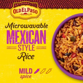 Old El Paso Rice, Mexican Style Rice, Microwavable Pouch, 8.8 oz