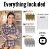 EVALD Heavy Duty Floating Shelf Bracket | 8-Inch Floating Mantel