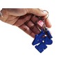 Love Heart Keychain 3d Printed Gift Stylish Blue Large Charm