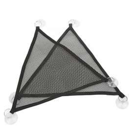 Reptile Hammocks, 2pcs Triangular Bearded Dragon Hammock Soft Breathable Hanging Hammock Net with Suction Cup for Large & Small Geckos, or Lizards(M)