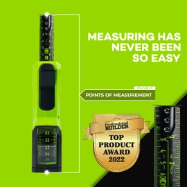 GATORTAPE Class 1 Precision 5m Top Reading Tape Measure 25mm Blade | Easy & Accurate Internal Measurements (Metric & Imperial)