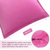 PiccoCasa Decorative Velvet Throw Pillow Cover 1PC, Square Solid Soft