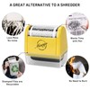 Miseyo Wide Identity Theft Protection Roller Stamp Set - Yellow