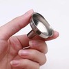 2Pcs Silver Small and Stainless Steel Funnel Suitable for Kinds