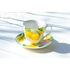 Grace Teaware Lemon Garden Fine Porcelain Tea Cup and Saucer