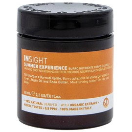 Insight Nourishing Hair and Body Butter Antioxidant Summer Experience with Organic Argan Oil & Shea Butter for Deep Moisture & Restoration 2.2 Fl. Oz. / 65 mL