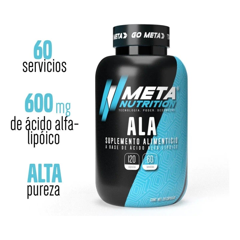 Ala Meta Nutrition Alpha Lipoico cido Alfa Lipico 120 Caps