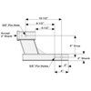 TOPTOW Trailer Receiver Hitch Extender Adapter 6" Drop/Riser, 8.5" and