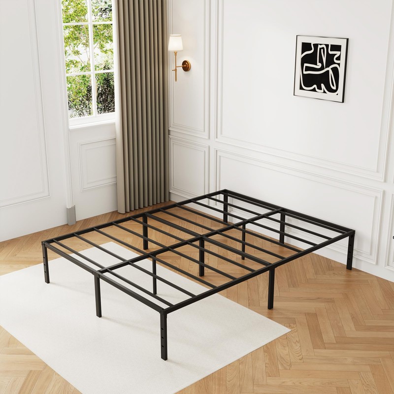 XXF Bed Frame, Metal Platform Bed Frame No Box Spring
