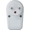 2 Socket Adapters with Switch Colour White 16 A 230