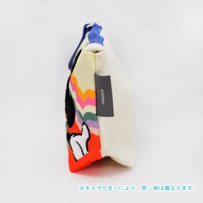 Skater ZFP1-A Flat Pouch, For Going Out, Small Items, Gusset,