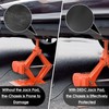 DEDC Universal Aluminum Grooved Magnetic Jack Pad Black 1 Pc,