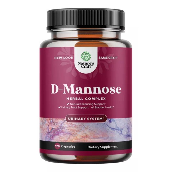 Natures Craft D-mannose Manosa Complejo Herbal 120 Caps Sfn
