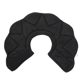 NASSIA エリザベスカラー 猫 犬 ソフト サイズ調節可能 介護 防水 布製 傷舐め防止 避妊手術 去勢手術 軽量 可愛い 柔らかい (ブラック, S)