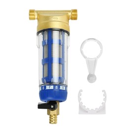 Water Filter, Reusable, Spin-Down Sediment Water Filter with Male Thread, Water Pre-Filter Sediment Filter for Well Water Hose Sediment Filter (1/2 Inch Male Thread)