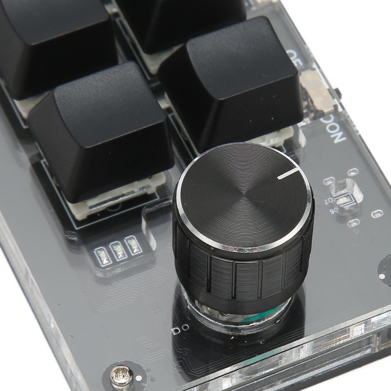 6 Key Mini Keypad with Knob Blue Switch Wired USB