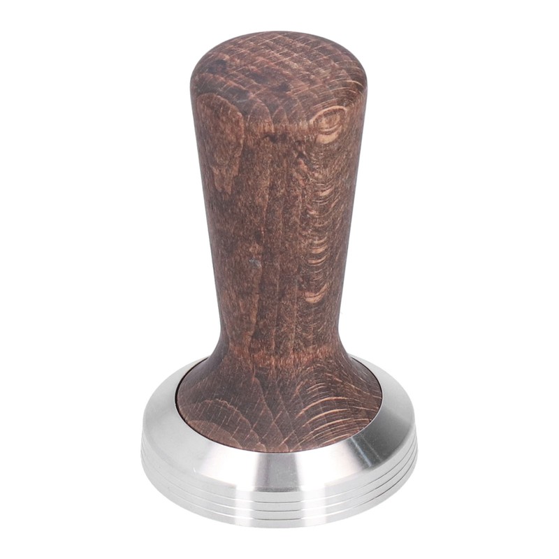 58mm Tamper Tool Black Walnut 304 Stainless Steel Portable Coffee