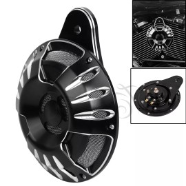 Unbranded Black Horn Speaker Cover For Harley Softail Electra Glide Ultra Classic Limited