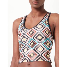 Hurley Women's Mosaic Geo Tankini Bikini Top