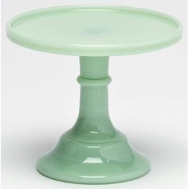 Cake Plate Round Plain & Simple Mosser Glass (6", Jadeite)