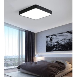 Ganeed 36W LED Ceiling Light,15.7 inch Square led Ceiling Light,Cool White Flush Mount Ceiling Fixture,Energy Saving Ceiling Lamp for Dining Room Kitchen Hallway Stairways