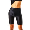 Granlova Bright Metallic Color Sports Leggings Men's, dark black, M