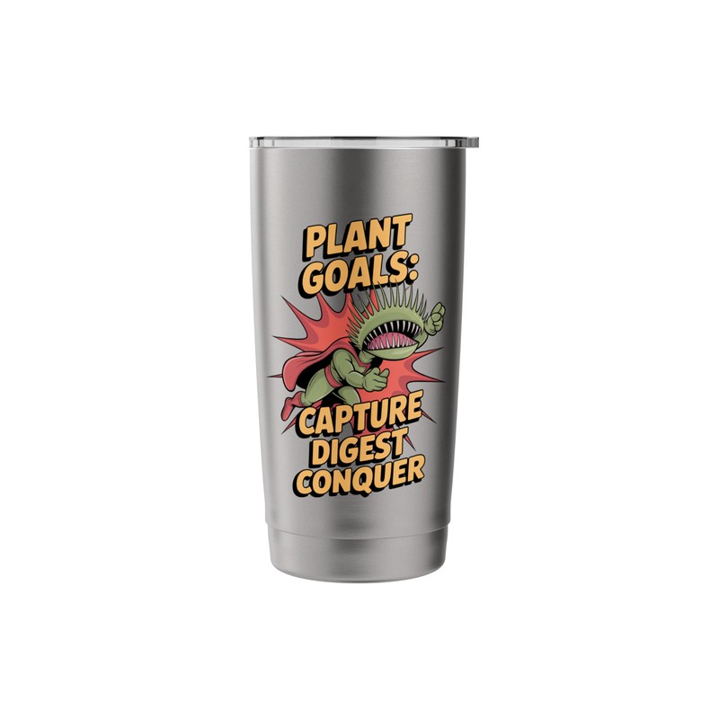 Capture Digest Conquer Carnivorous Plant Enthusiast Stainless Steel Insulated Tumbler