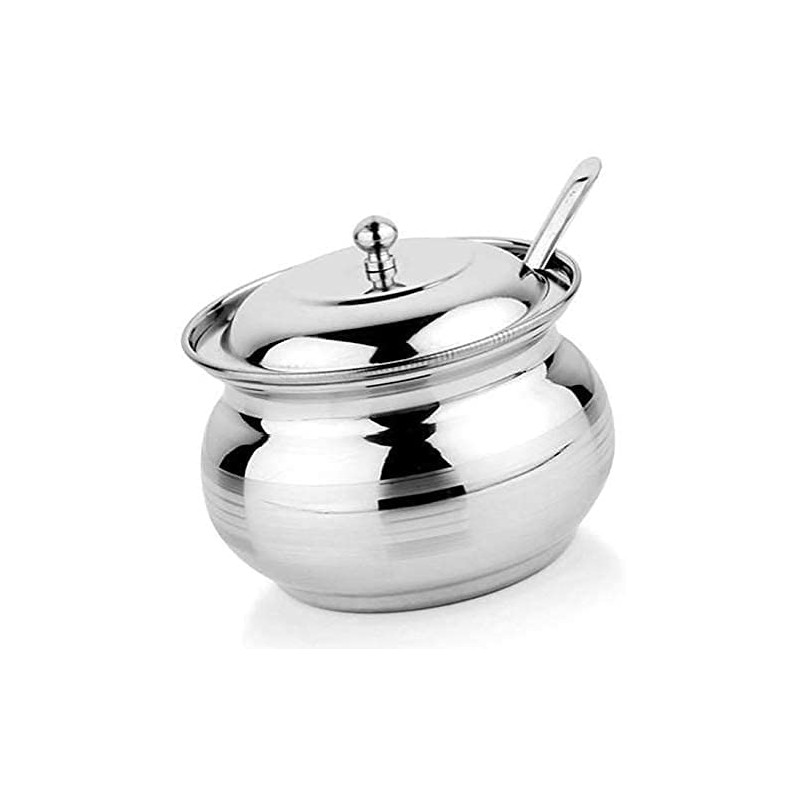 Rastogi Handicrafts Stainless Steel Storage Capacity 200 ml Pot for
