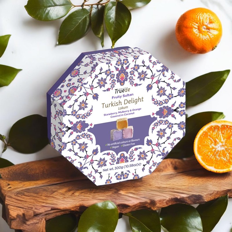 Truede Fruity Sultan coated with Coconut Turkish Delight (300g) -
