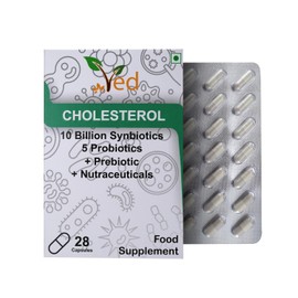 Ved Cholesterol Complex Probiotics and Prebiotics Complex - 10 Billion CFU - 20 Live Bacterial Cultures - 28 Probiotic Complex - Lactobacillus Helveticus.