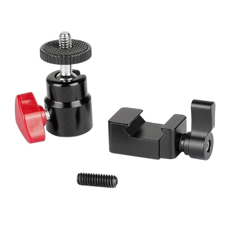 CAMVATE Mini Ball Head with NATO Clamp for 1/4"-20 DSLR