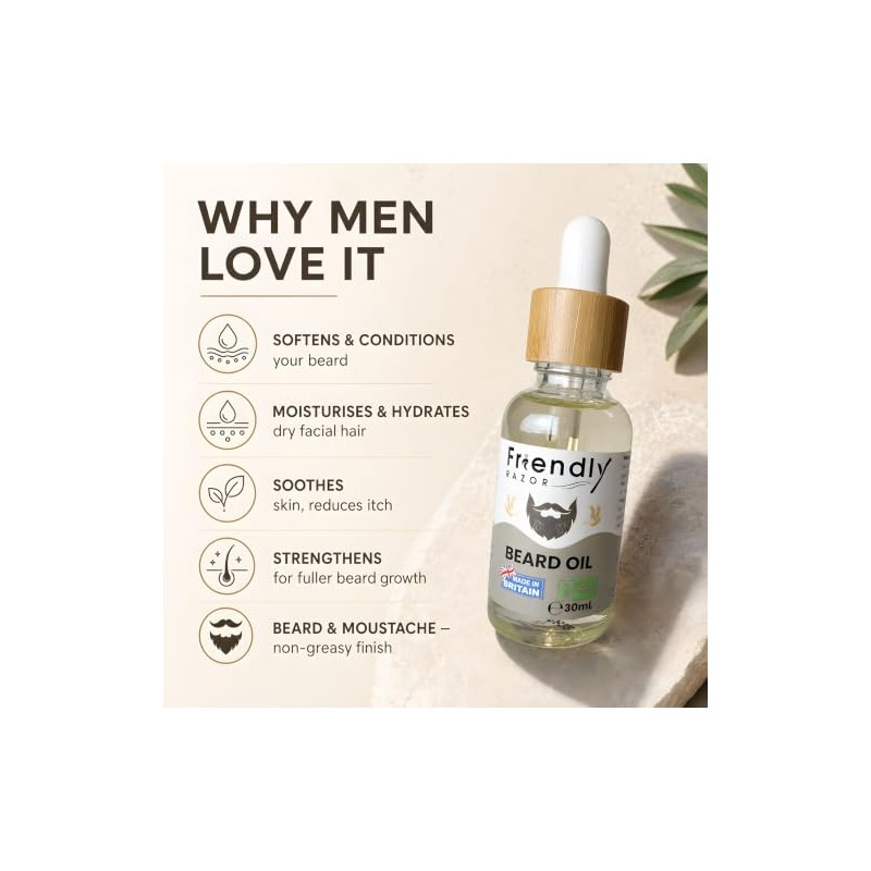 Beard Oil for Men - 30ml Conditioner & Moisturiser -