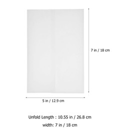 VILLCASE 50 Pack Pre-Folded Vellum Jackets for 5x7 Invitations, Translucent Blank Envelopes Vellum Paper Invitations Wraps for Weddings Birthdays Baby Showers