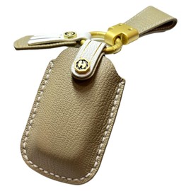 Toyota Rise Daihatsu Rocky New Taft Key Case, Genuine Leather, New Roomy Key Cover, Tanto Model, Genuine Leather, Key Case, RAIZE ROCKY TAFT Key Cover, Dark Beige (Genuine Leather Women) / 4 Button