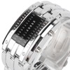 LED Watch Unique Binary Time Mode Display Convex Arc Structure