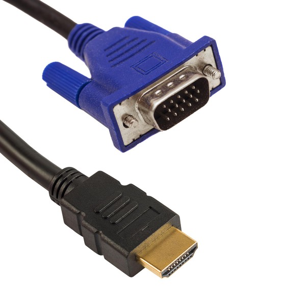Pipestation HDMI to VGA Cable – 1.5m | VGA to HDMI Cable 1080P HDMI VGA Adapter Display Cable | Monitor to HDMI Adapter VGA HDMI Cable | HDMI to VGA Adapter for Monitor | HDMI VGA Cable Adapter