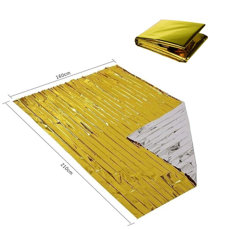 6 Pack Survival Blanket Outdoor Emergency Blanket Supplies, Emergency Blankets